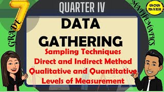 DATA GATHERING  GRADE MATHEMATICS Q4 [upl. by Auqcinahs994]