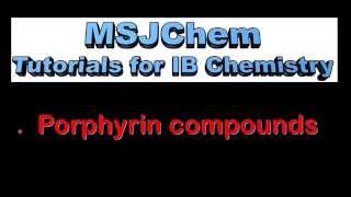 B9 Porphyrin compounds HL [upl. by Sherl]