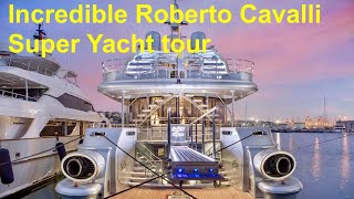 Incredible 108 Million Roberto Cavalli Super Yacht tour  164ft Oceanfast Thunder [upl. by Latterll735]