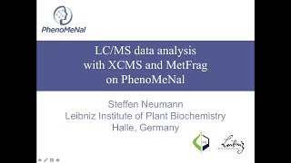 LCMS data analysis with XCMS and MetFrag [upl. by Okeim561]