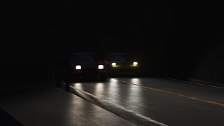 Mazda RX7 VS AE86 Nighttime TOUGE Battle Mt Akina l Assetto Corsa [upl. by Merceer]