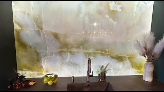 LED Backlit Kitchen Glass splashbacks for Modern Interiors by ®CreoGlass wwwcreoglasscouk [upl. by Anawqahs]