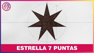 CÓMO HACER UNA ESTRELLA DE 7 PUNTAS 📐 Tutorial Dibujo Geométrico Paso a paso [upl. by Legnaleugim456]