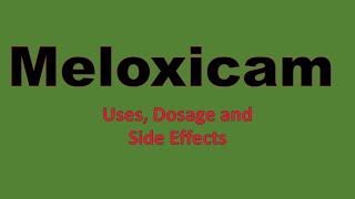 Meloxicam 15 mg 75 mg dosage and side effects [upl. by Nosrej]