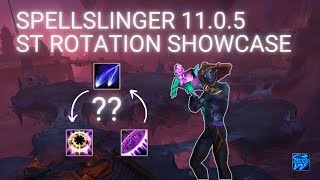 Spellslinger Arcane Mage Single Target Rotation Showcase  TWW S1 Arcane Mage 1105 [upl. by Renruojos731]