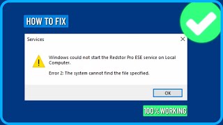 How to Fix Error 2 the System Cannot Find the File Specified in Windows 111087 [upl. by Mella]