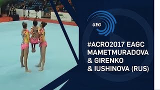 Womens group Russia  2017 European Silver Medallists 11  16 final [upl. by Nessnaj]