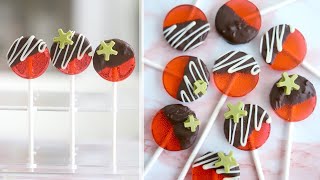 How to Make Chocolate Strawberry Lollipops  Easy Homemade Lollipops  RECIPE [upl. by O'Callaghan]