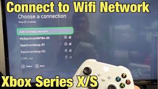 How to Connect to Wifi Network Internet on Xbox Series XS [upl. by Llirrem]