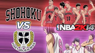 Yosen vs Shohoku The Shield Of Aegis VS The Run N Gun Offense Nba 2k14 Simulation SD vs KnB MOD [upl. by Martineau]