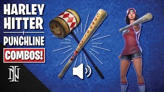 HARLEY HITTER amp PUNCHLINE COMBOS in Fortnite [upl. by Oisacin27]