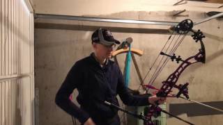 OK Archery Absolute 40 Garage Compound Bow Shooting with SHREWD and DS Advantage [upl. by Aroled]