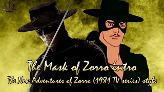 The Mask of Zorro intro The New Adventures of Zorro 1981 TV series style HD [upl. by Edmea]