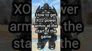 How to get the X02 power armor at the start of fallout 4 gaming tutorial fallout4 [upl. by Akahc793]