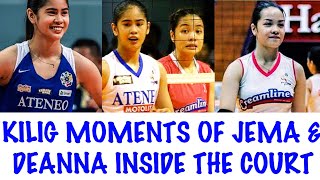 Kilig Moments of Deanna Wong and Jema Galanza Inside The Court [upl. by Anhcar841]