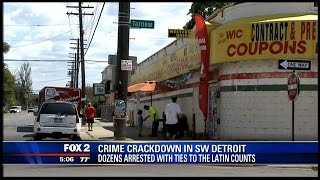 Dozens arrested with gang ties in southwest Detroit [upl. by Alleahcim]