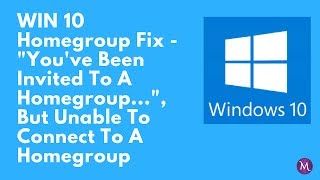 WIN 10 Homegroup Fix REVISED AUDIO Revision Uploaded 7317 [upl. by Ynomrah827]