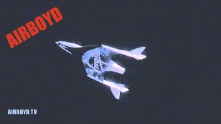 SpaceShipTwos First quotFeatheredquot Flight [upl. by Ednil]