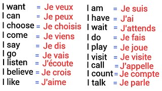 140 Phrases Simples en Anglais Avec le Pronom quotI  Jequot [upl. by Cavit]