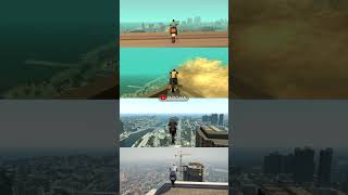 BIKE JUMP From the HIGHEST BUILDINGS in GTA Games 🏍 [upl. by Meensat196]