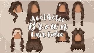 Roblox Brown Hair Codes  IDS [upl. by Ennaeus]