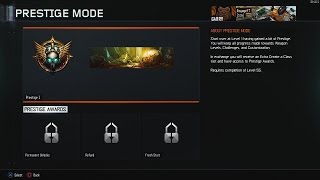 Black Ops 3  Entering 1st Prestige Bo3 Prestige Mode and How It Works [upl. by Gyimah]