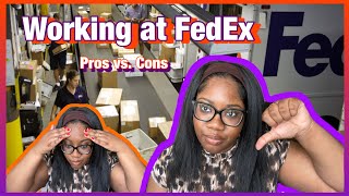 Working at Fedex  package handler Pros and Cons 📦 [upl. by Annabelle]