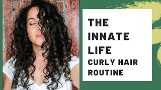 The Innate Life Curly Hair Routine for Thin 2C 3A Curly Hair [upl. by Anastase]