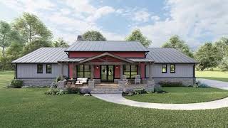 BARNDOMINIUM HOUSE PLAN 940100114 WITH INTERIOR [upl. by Akimal71]