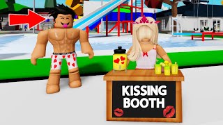 I Open A FAKE KISSING BOOTH To Catch ODERSBrookhaven [upl. by Ecnahs]