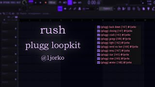 FREE LOOPKIT PLUGG LOOP KIT  quotRUSHquot Mexikodro Stoopidxool Brocasito Kashdami Jaydes [upl. by Jarus]