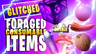 Glitched Foraged Consumable Items How to Find  Effects Fortnite Content Update 1010 [upl. by Lenehc569]