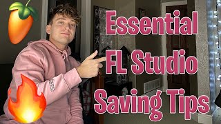 FL Studio Essential Saving Tips Never Lose A Project Again 🔥 [upl. by Ratep]