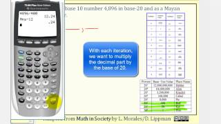 The Mayan Number System Writing Base 10 Numbers as Mayan Number base 20 [upl. by Aerised768]