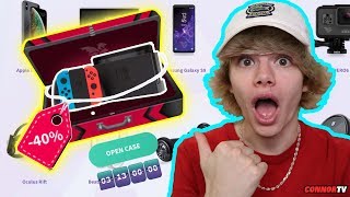 Epic Mystery Box I Won A Nintendo Switch DrakeMall com [upl. by Htebazileyram]