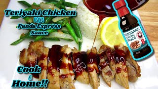 Teriyaki Chicken using bottle panda express mandarin teriyaki saucecook at home step by step [upl. by Siram456]