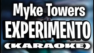 Myke Towers  Experimento KARAOKE [upl. by Atnod668]