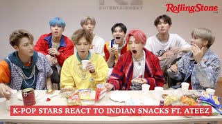 KPop Stars React to Indian Snacks ft ATEEZ 에이티즈 [upl. by Eelirak86]