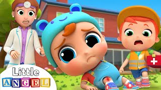 Ouch I Got A Boo Boo  Little Angel Safety Kids Songs with Nursery Rhymes [upl. by Ahsitniuq]