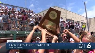 Calallen wins first 4A State Championship in program history beats Liberty 97 [upl. by Ahsii232]