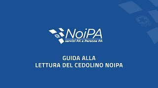 Video tutorial per la lettura del cedolino NoiPA [upl. by Stempson]