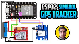 ESP32 SIM800L GPS Tracker  Vehicle Tracking System using ESP32 [upl. by Rodney]