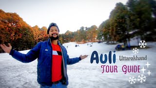 Auli Tourist Places  Auli Tour Budget  Auli Uttarakhand  औली कैसे घूमे  Auli Tour Guide  Auli [upl. by Omocaig]