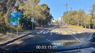 Dash Cam Sydney  6Min Drive from Newington Woolworths to Amalfi Dr Wentworth Point [upl. by Auqenahs]