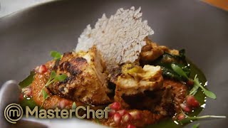 Indian Chef Vikas Khannas Chicken Tikka Masala Replication  MasterChef Australia [upl. by Attelra]