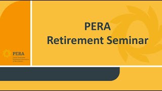 PERA Retirement Seminar [upl. by Arno]