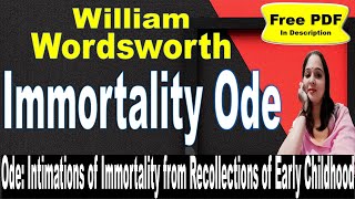 Immortality Ode by William Wordsworth [upl. by Eylsel]