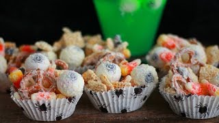 Budget Bites Halloween Puppy Chow Recipe  Couponscom [upl. by Anaeli]