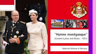 National Anthem of Monaco  Hymne monégasque With Lyrics [upl. by Naomi]