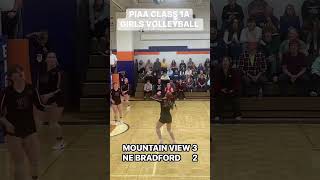 PIAA VOLLEYBALL Mountain View 3 Northeast Bradford 2  Highlights [upl. by Anewor506]